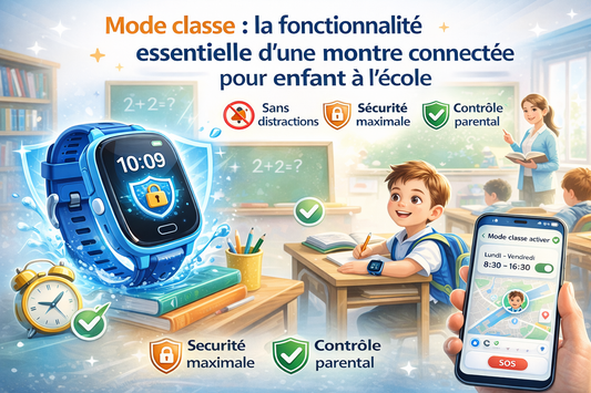 Mode classe : la fonctionnalité essentielle d’une montre connectée pour enfant à l’école