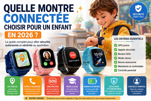 Quelle montre connectée choisir pour un enfant en 2026 ?