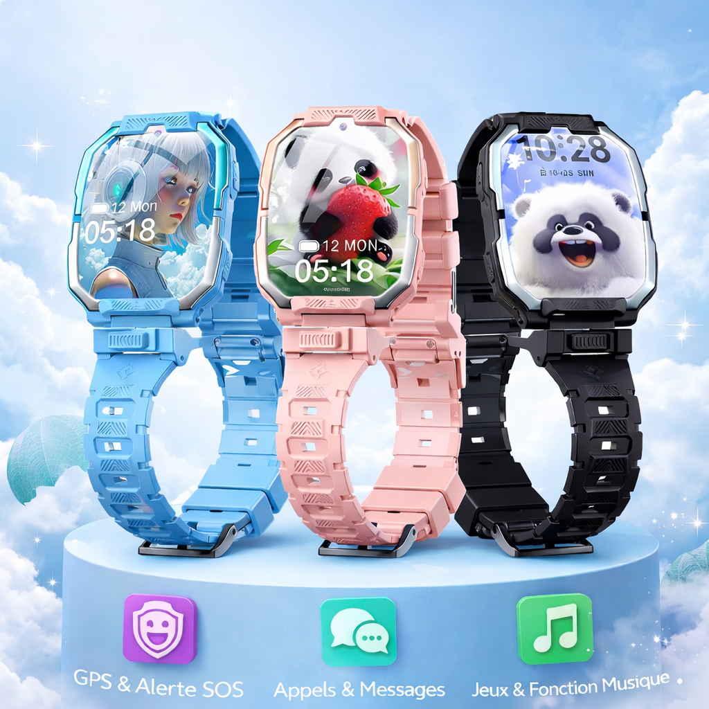 montre connectée enfant 4G avec GPS et appel